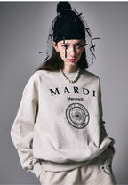 Sweatshirt Univ Oatmeal Black