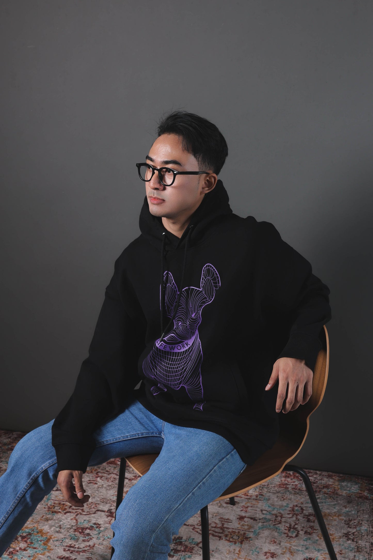 Big Radog Hoodie Natural Black