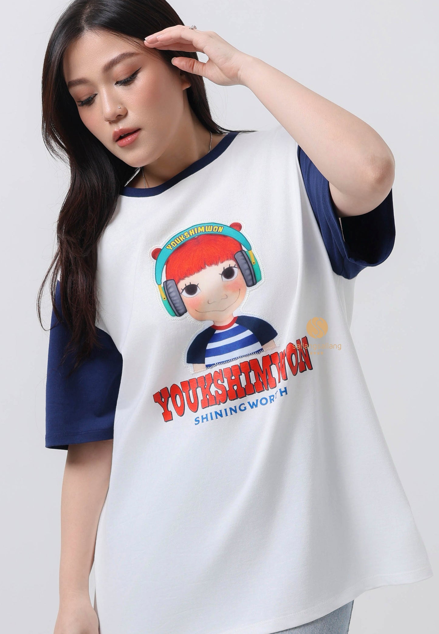 Sleeve Coloration T-Shirt F Gaeddongi