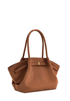 Hana Medium Faux Suede Tote Bag - Brown