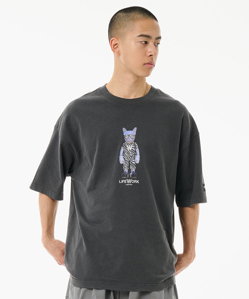 Wild Figure T-Shirt Charcoal Grey