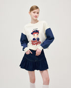 Color Point Sweatshirt F Gaeddongi