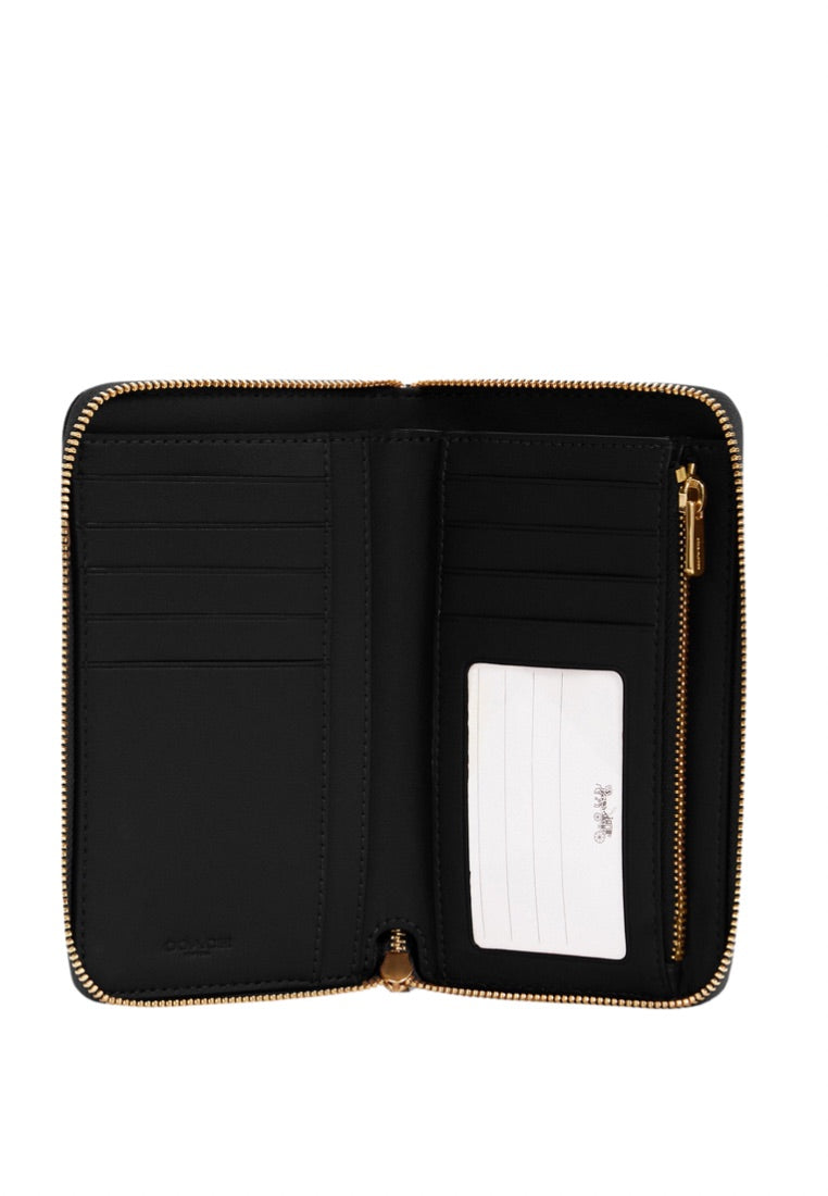Medium Id Zip Wallet Black
