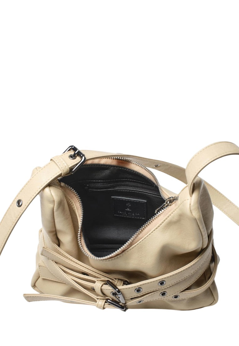 Trio Belt Mug Bag M Nappa Milktea