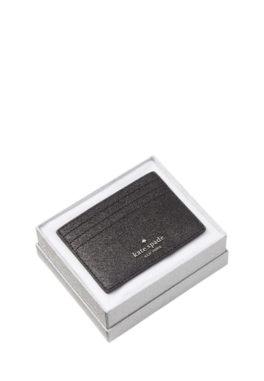 Tinsel Boxed Small Card Holder Black