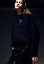 Sweatshirt Logo MRCD Black Silver