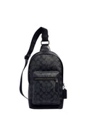 West Pack In Signature Canvas Charcoal Black
