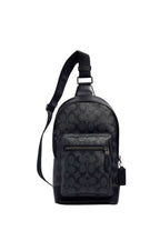 West Pack In Signature Canvas Charcoal Black