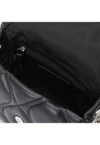 Small Quilted Pillow Bag Black