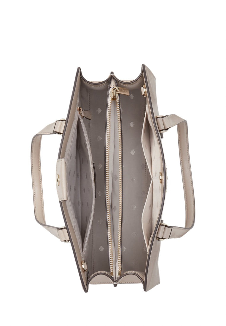 Perry Leather Medium Satchel Tusk