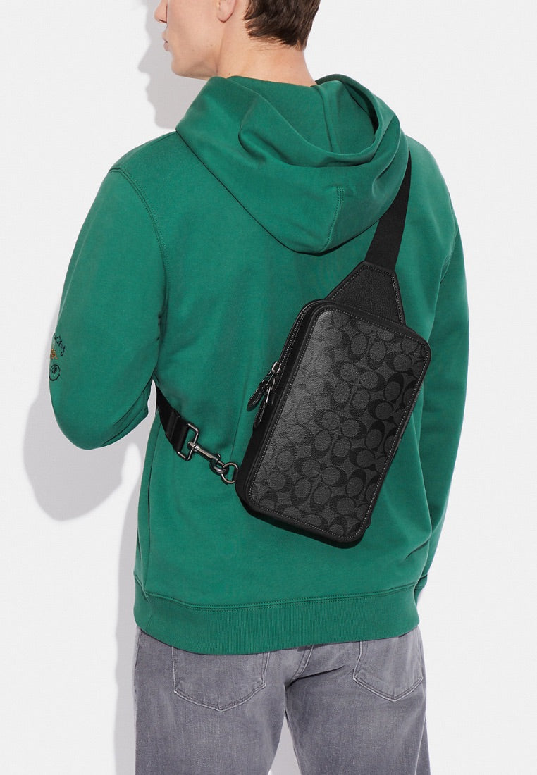 Sullivan Pack In Signature Canvas Charcoal Black