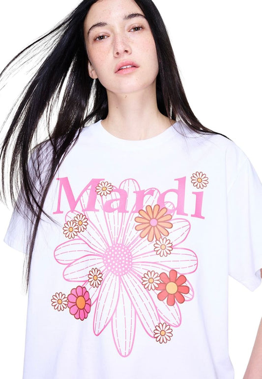 Tshirt FlowerMardi Blossom White Pink