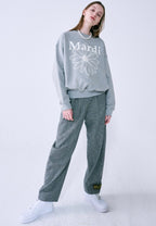 Sweatshirt Flower Mardi Grey Ivory