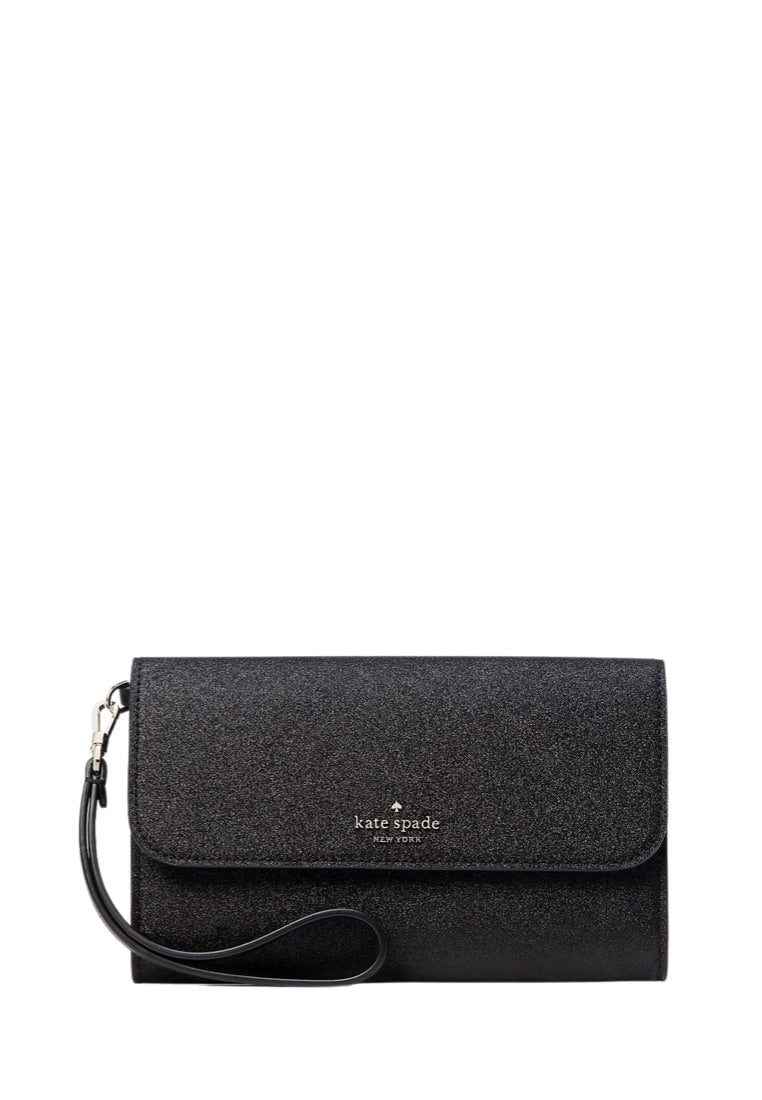 Tinsel Boxed Medium Phone Wristlet Black