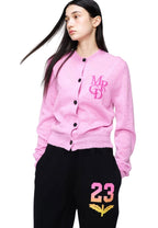 Mohair Cardigan Round Neck MRCD Pink Hotpink