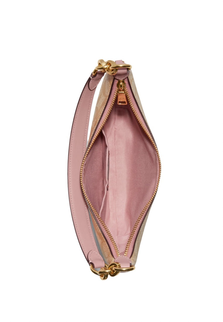 Payton Hobo In Signature Canvas Powder Pink