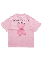Fuzzy Bear T-Shirt Light Pink
