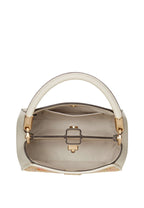 Phoebe Embroidered Straw Top Handle Satchel Meringue Multi