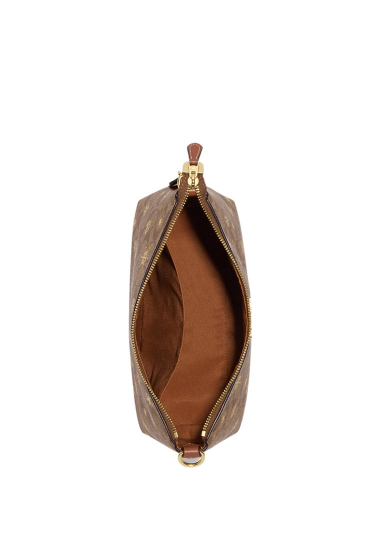 Clara Shoulder Bag In Signature Canvas With Snowflake Print