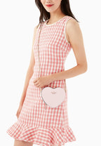 Love Shack Mini Heart Crossbody Purse Light Rosebud