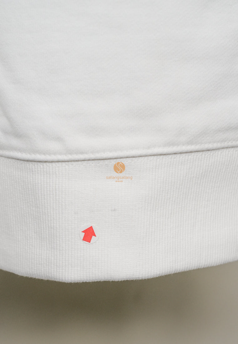 [DEFECT SALE 58] Gold Big Radog Sweatshirt White L