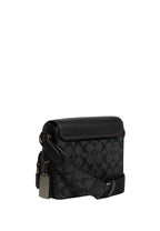 Sullivan Flap Crossbody In Blocked Signature Canvas Khaki Charcoal