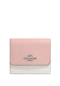 Small Trifold Wallet In Colorblock Powder Pink Multi