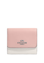 Small Trifold Wallet In Colorblock Powder Pink Multi