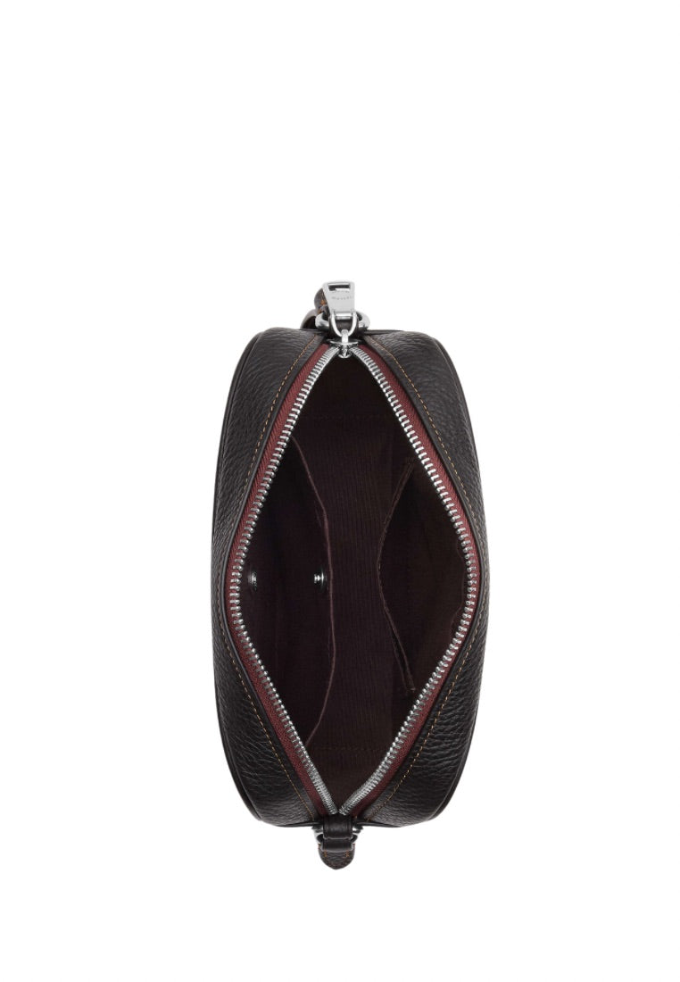 Mini Jamie Camera Bag With Stripe Black Saddle