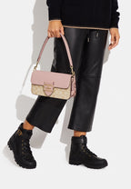 Morgan Shoulder Bag In Signature Canvas Powder Pink Multi