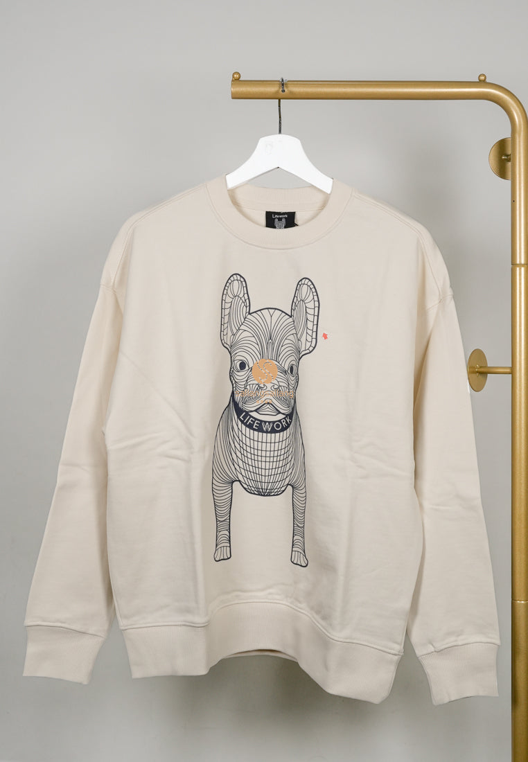[DEFECT SALE 59] Big Radog Sweatshirt Ivory XS