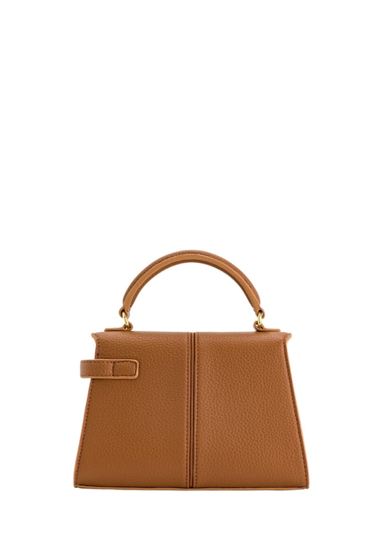Elise Top Handle Bag - Brown