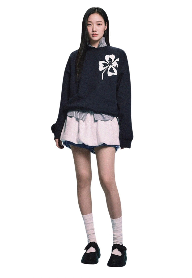 Sweatshirt CloverMardi Navy White