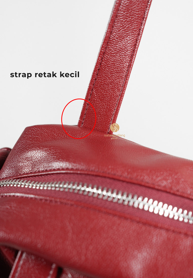 [DEFECT SALE 290] Pocket Utility Bag M Goat Red