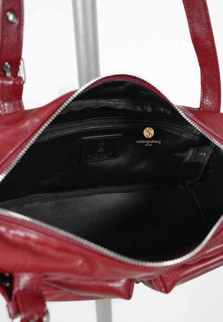 [DEFECT SALE 290] Pocket Utility Bag M Goat Red