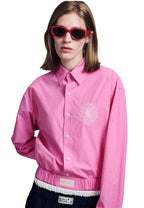 Cotton Poplin Shirt Peony Pink