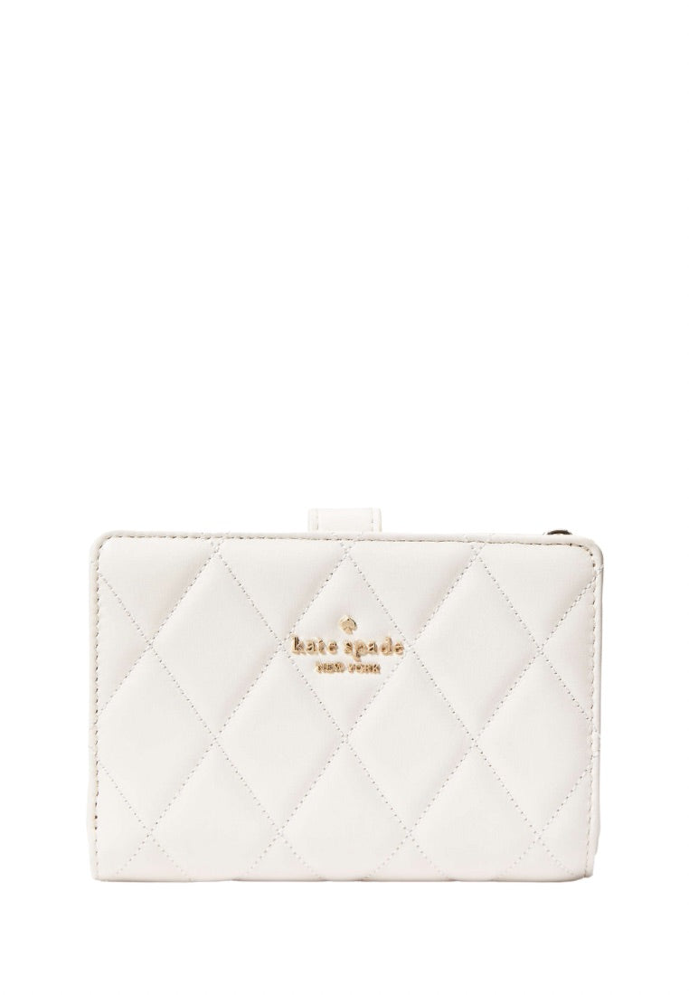 Carey Medium Compact Bifold Wallet Parchment
