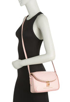 The Groove Leather Mini Messenger Peach Whip