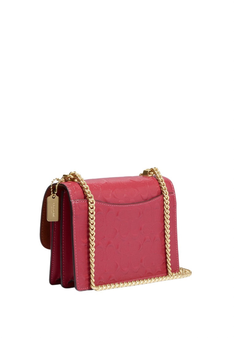 Mini Klare Crossbody In Signature Leather Strawberry Haze