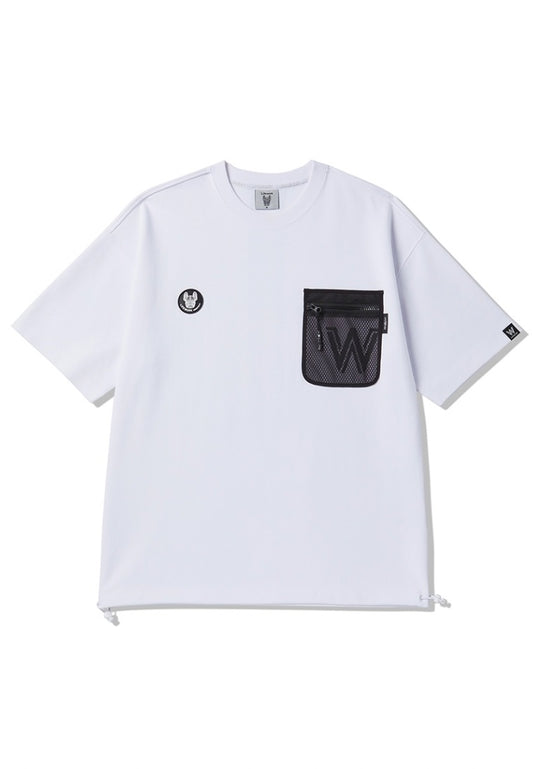 Mesh Pocket T-Shirt White