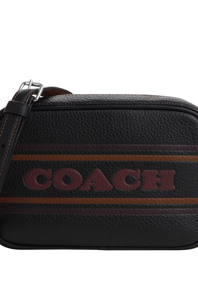 Mini Jamie Camera Bag With Stripe Black Saddle