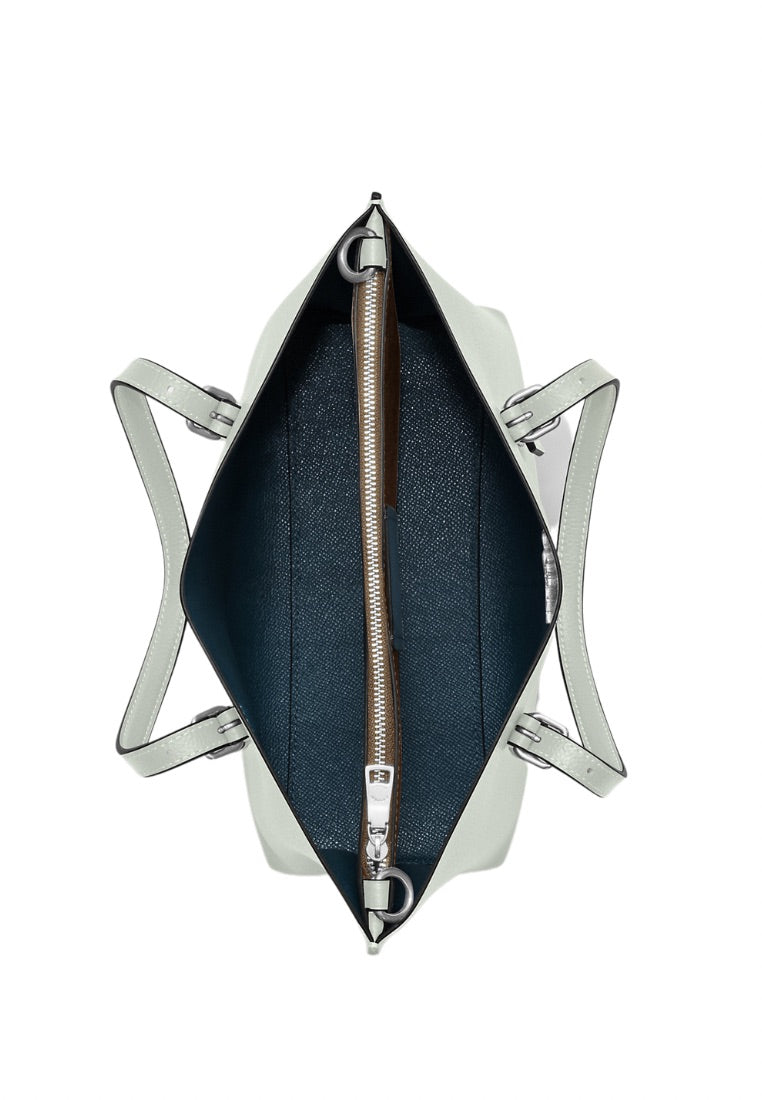 Mollie Tote 25 With Signature Canvas Interior Light Sage Khaki