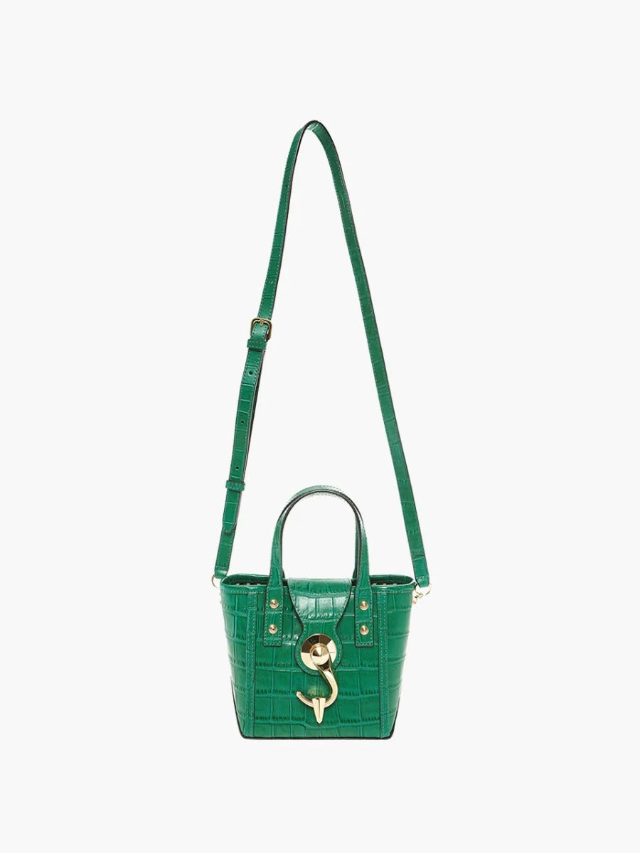 NANO BAG Croco Green
