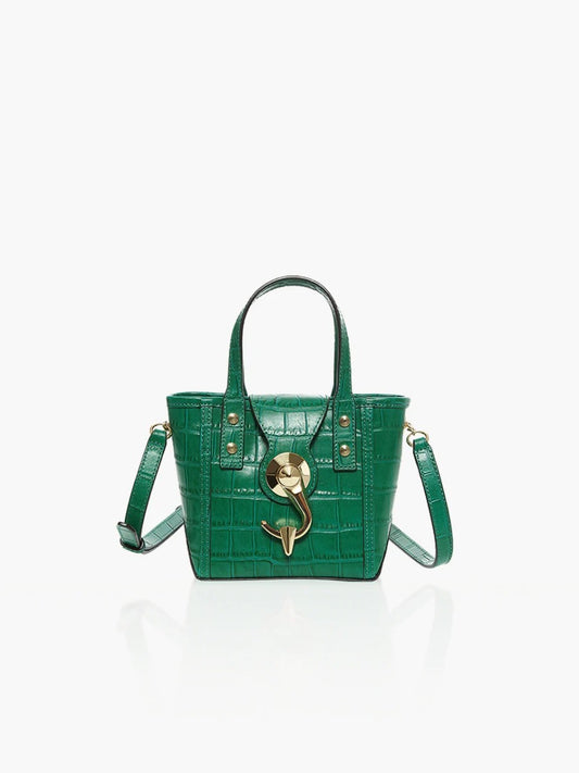 NANO BAG Croco Green