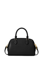 Madison Saffiano Leather Duffle Crossbody Black