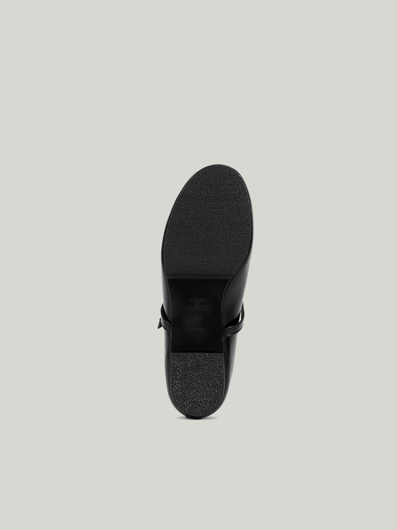 Atelier de LUMEN DOUBLE STRAP FLATS soft black