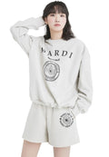 Sweatshirt Univ Oatmeal Black