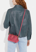 Mini Rowan Crossbody In Signature Leather Strawberry Haze