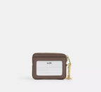 Zip Card Case Gold Dark Stone