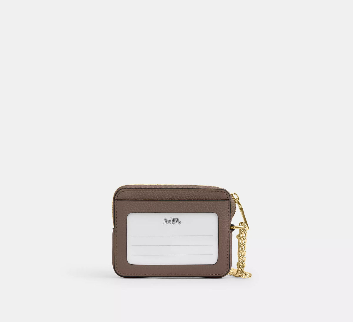 Zip Card Case Gold Dark Stone